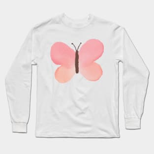 Watercolor Butterfly Long Sleeve T-Shirt